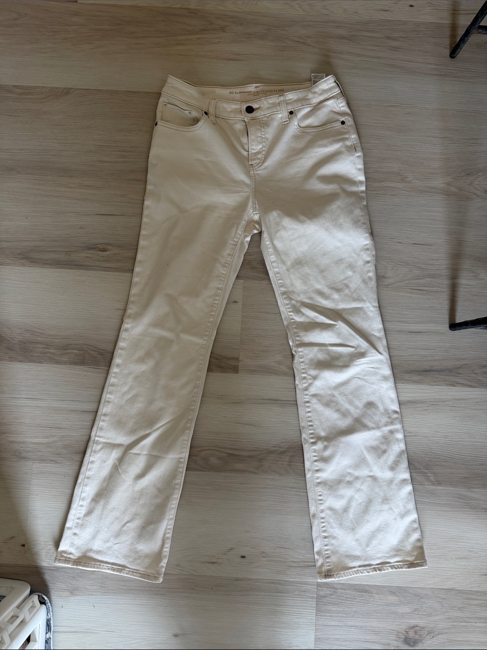 Chico's Cream Flare Jeans